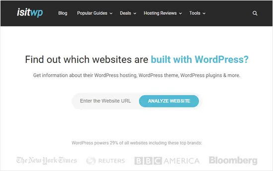 كيفية إكتشاف قوالب ووردبريس المستخدمة في أي موقع 3 isitwp check website theme
