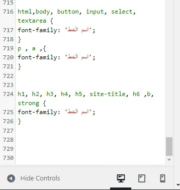 إضافة خط مخصص إلى موقع ووردبريس "للمبتدئين" 7 custom font css